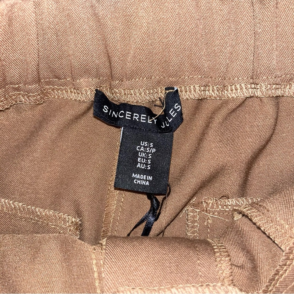 NWT Sincerely Jules Brown Pants Small - Picture 3 of 6
